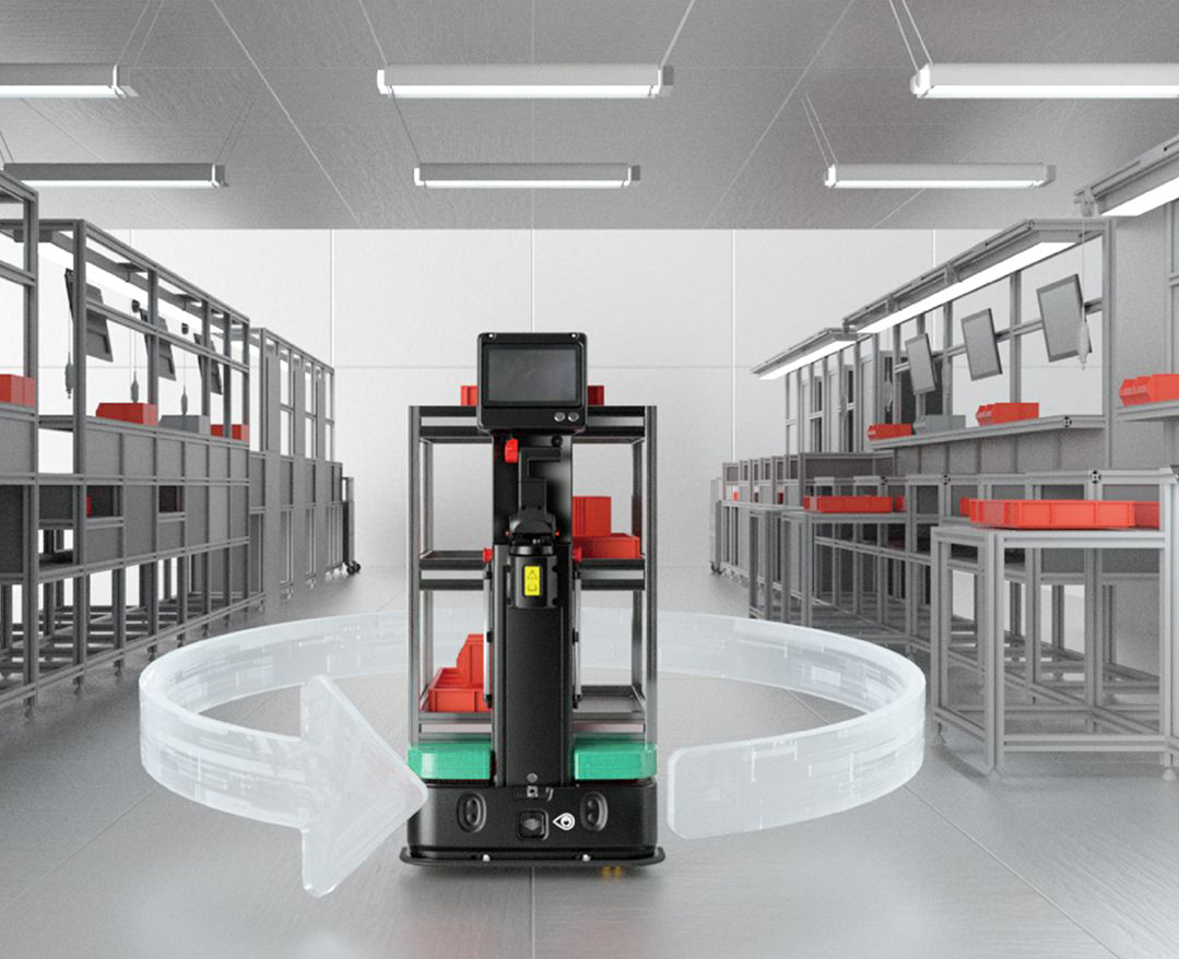 Raflı AMR Otonom Mobil Robot XCD 1051 Latent Lifter | LİTEF | LİTEF